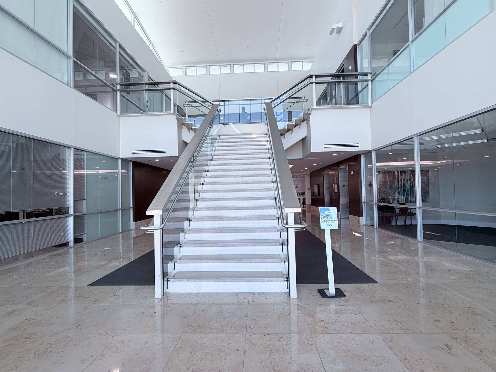 Lobby stair metalwork