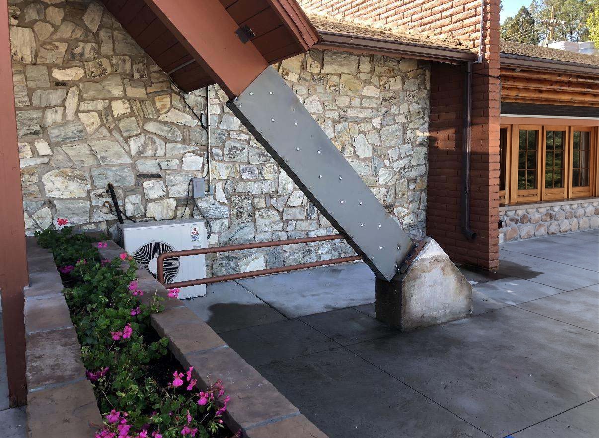Sloped beam connection metalwork
