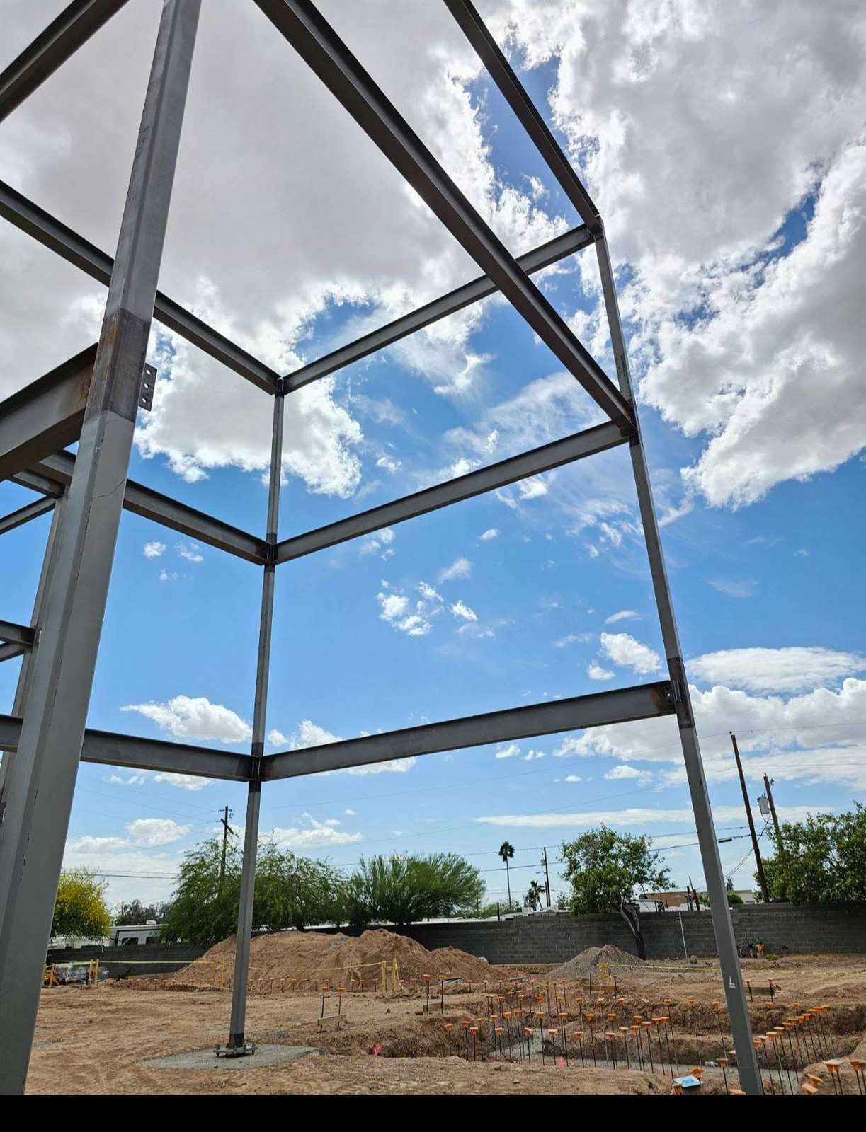 Structural frame connection detail