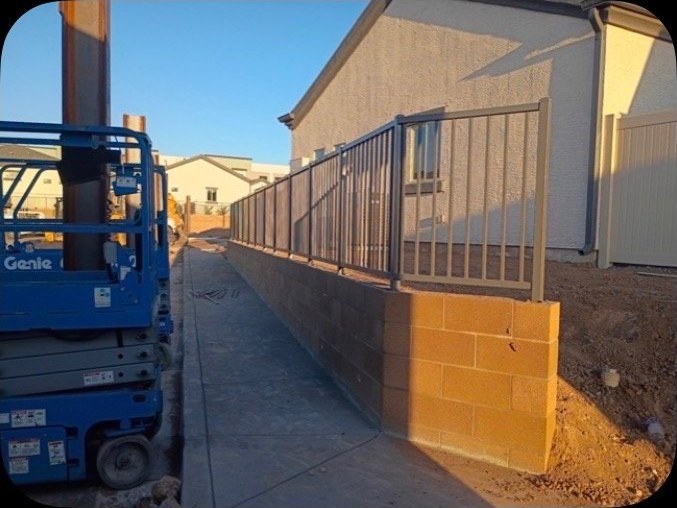Perimeter railing installation