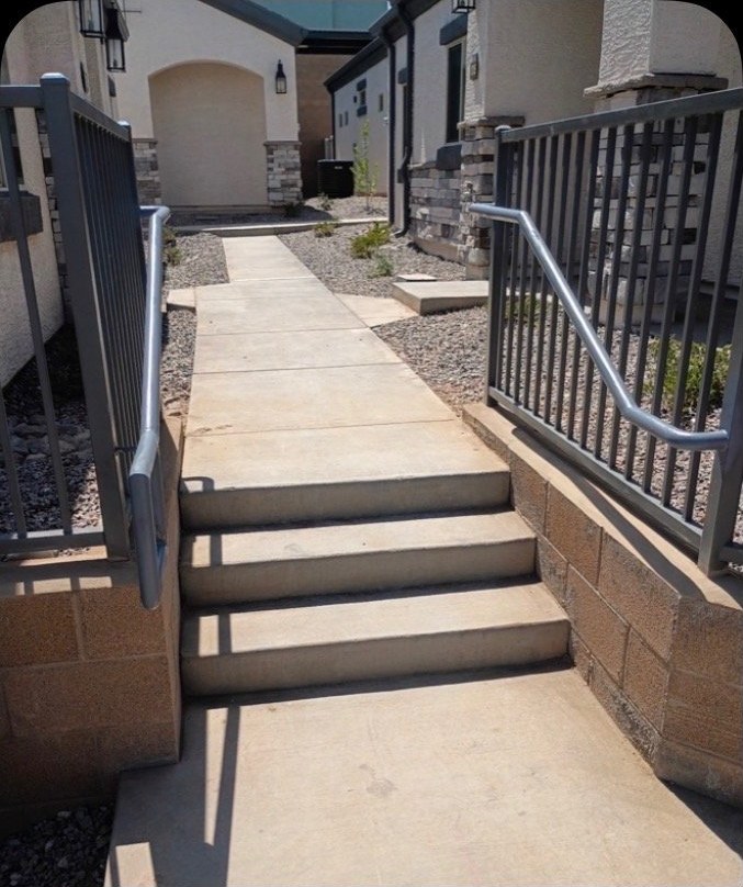 Stair handrail installation
